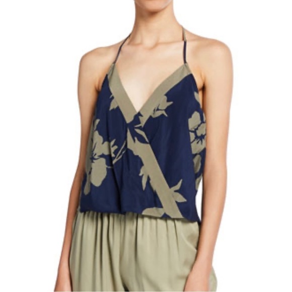 NWT Ramy Brook Jean Printed Halter Top Large reg $265 - Picture 1 of 7